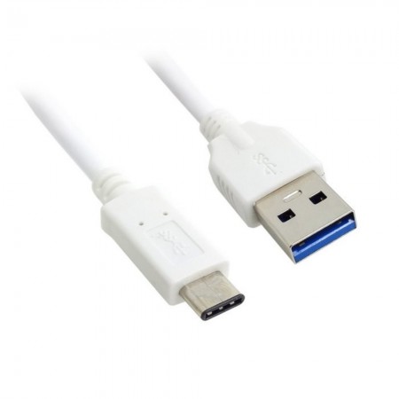 USB-C 3.0/3.1 Oplade- & Datakabel - Hvid 1M